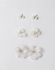 Frosted Flower Stud Earrings | Mini - Midi - Maxi