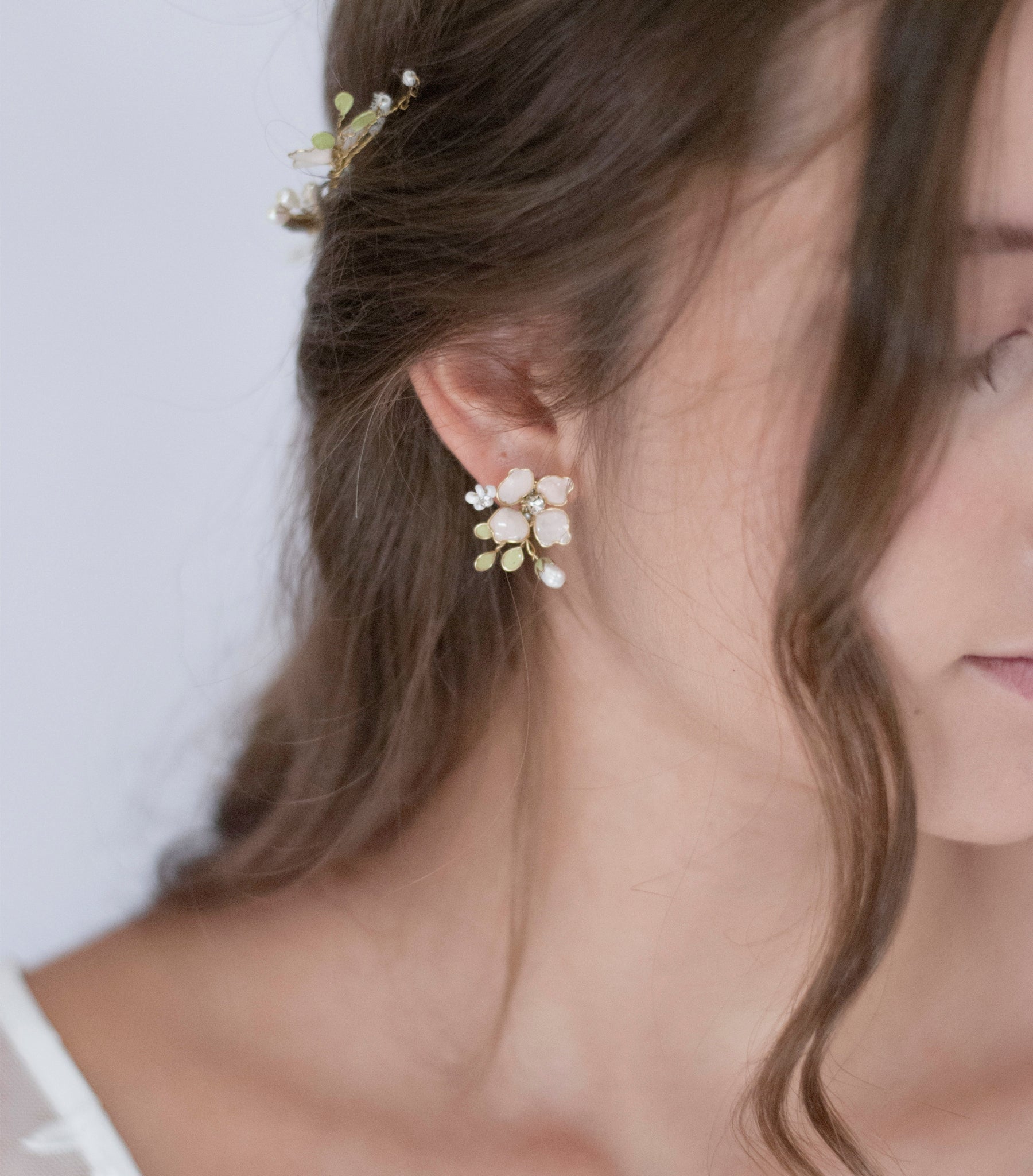 Floral bouquet earrings