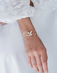 Bracciale con fiore rosa