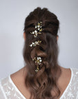 Forcine Nebbiolina per capelli da sposa, elegante accessorio per un look raffinato.